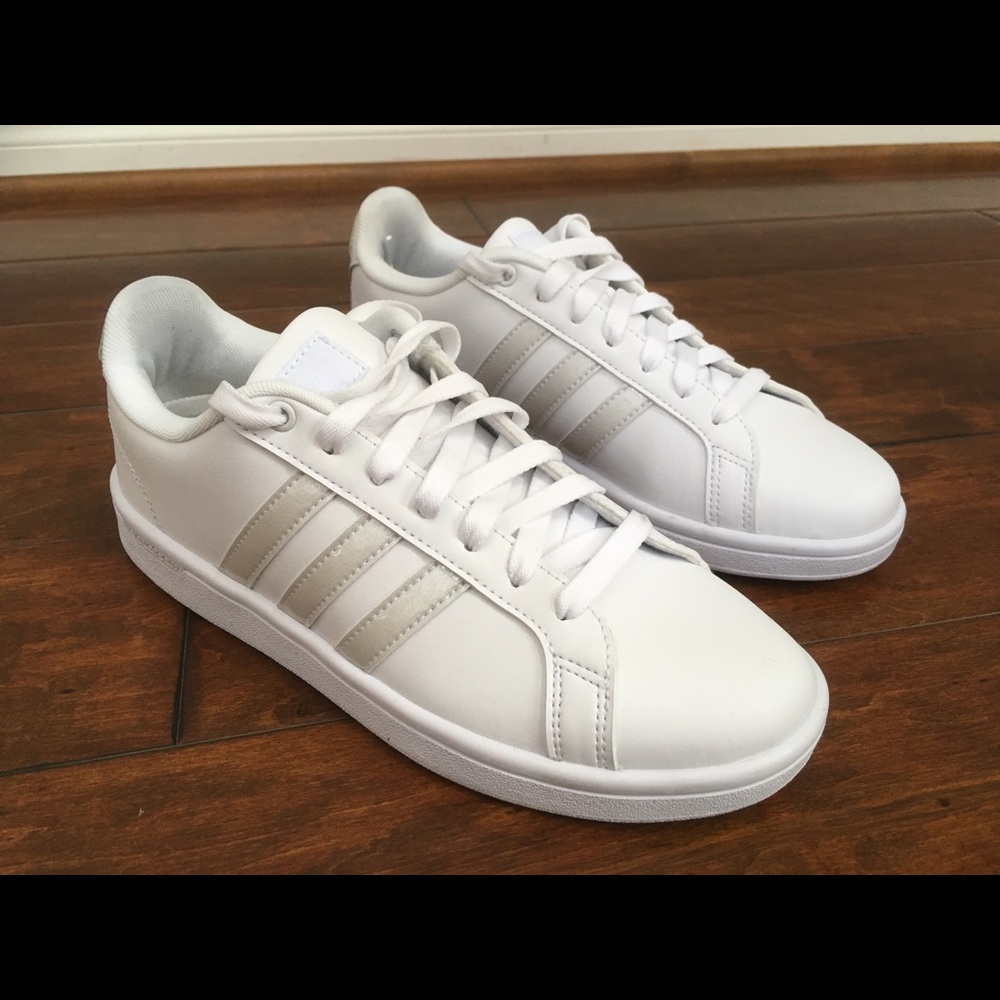 Adidas White Cloudfoam Memory Sneakers - Picture 1 of 7